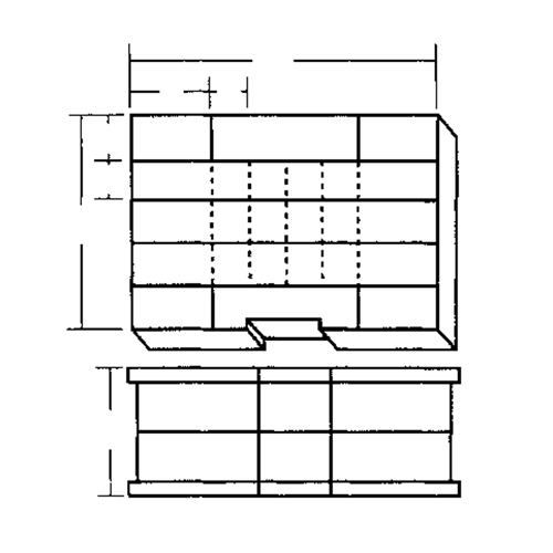 Compartment Case, Plastic, 48 Slots, 15-1/2" W x 11-3/4" D x 5" H, Grey CSL Industriel Inc.