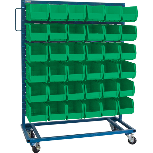 Support mobile pour bacs &agrave; un c&ocirc;t&eacute;, &agrave; un c&ocirc;t&eacute;, 36 bacs, 36" la x 16" p x 46-1/2" h CSL Industriel Inc.