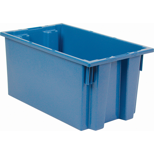 Stack & Nest Totes, 9" x 18" x 11", Blue CSL Industriel Inc.