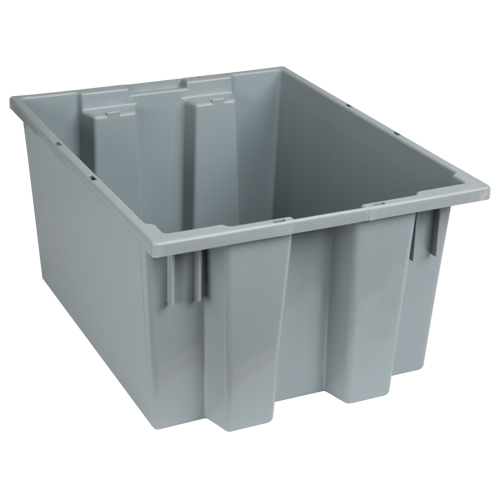 Stack & Nest Totes, 10" x 19.5" x 15.5", Grey CSL Industriel Inc.