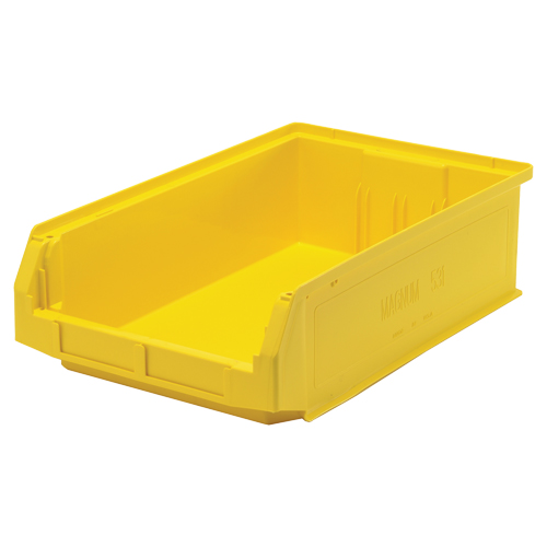 Giant Stacking Containers, 12.375" W x 19.75" D x 5.875" H, Yellow CSL Industriel Inc.