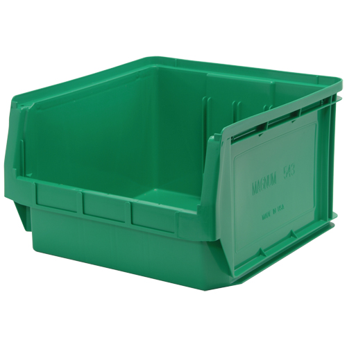 Contenants g&eacute;ants empilables, 18,375" la x 19,75" p x 11,875" h, Vert CSL Industriel Inc.