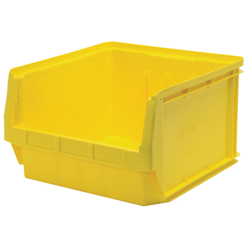 Contenants g&eacute;ants empilables, 18,375" la x 19,75" p x 11,875" h, Jaune CSL Industriel Inc.