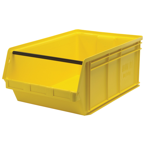 Contenants g&eacute;ants empilables, 18,375" la x 29" p x 11,875" h, Jaune CSL Industriel Inc.