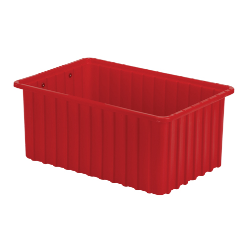 Divider Box&reg; Containers, Polyethylene, 16.5" W x 10.9" D x 7" H, Red CSL Industriel Inc.