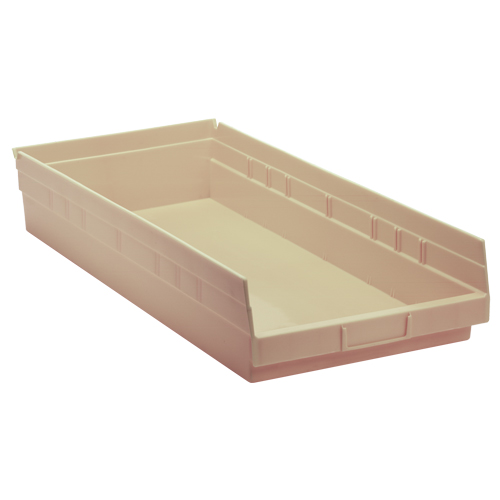 Bac pour &eacute;tag&egrave;re &eacute;conomique, 11-1/8" la x 4" H x 23-5/8" p, Ivoire, Capacit&eacute; 60 lb CSL Industriel Inc.