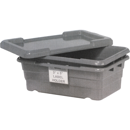 Bacs empilables en crois&eacute;, 16" la x  p x 8,5" h, Gris CSL Industriel Inc.