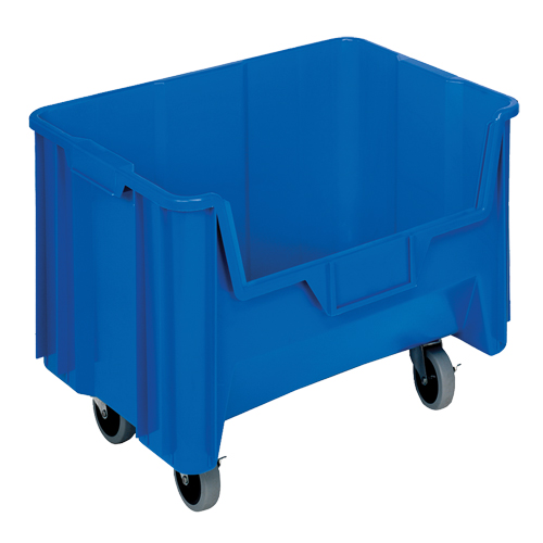 Mobile Giant Stack Container, 12-7/16" H x 19-7/8" W x 15-1/4" D, 250 lbs. Capacity, Blue CSL Industriel Inc.