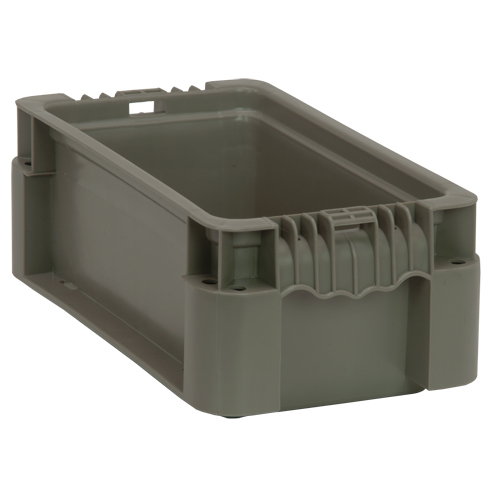 Contenant pliable et empilable, 7" la x 12" p x 5" h, Gris CSL Industriel Inc.