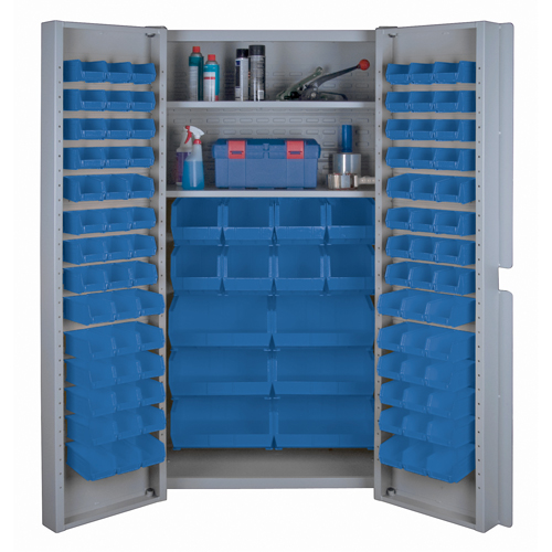 Deep Door Combination Cabinets, 38" W x 24" D x 72" H, Grey CSL Industriel Inc.