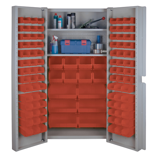 Deep Door Combination Cabinets, 38" W x 24" D x 72" H, Grey CSL Industriel Inc.