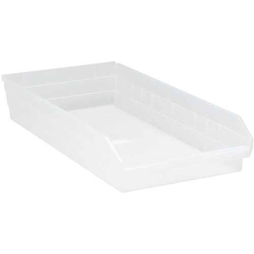Bacs de rangement pour tablettes, 11-1/8" la x 4" H x 23-5/8" p, Transparent, Capacit&eacute; 50 lb CSL Industriel Inc.