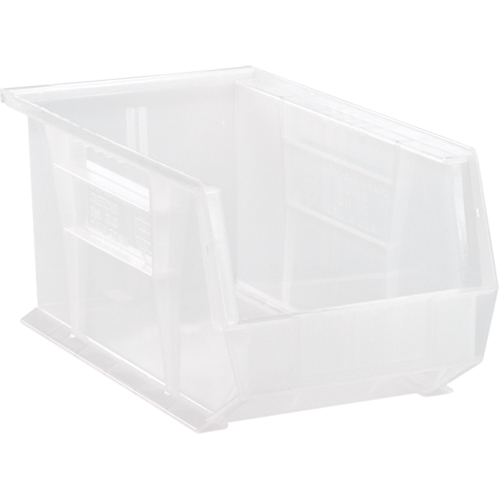 Bac transparent ultra empilable & suspendable, 8-1/4" la, 7" h x 14-3/4" p, Transparent CSL Industriel Inc.