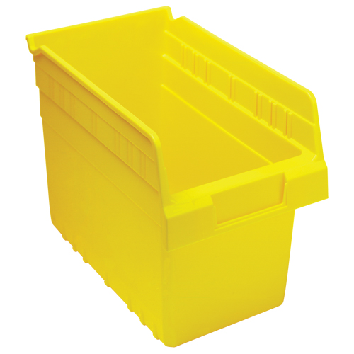 Store-Max Shelf Bins, 6-5/8" W x 8" H x 11-5/8" D, Yellow, 44 lbs. Capacity CSL Industriel Inc.
