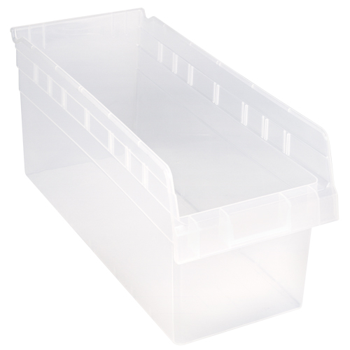 Bacs pour &eacute;tag&egrave;re Store-Max, 8-3/8" la x 8" H x 17-7/8" p, Transparent, Capacit&eacute; 56 lb CSL Industriel Inc.
