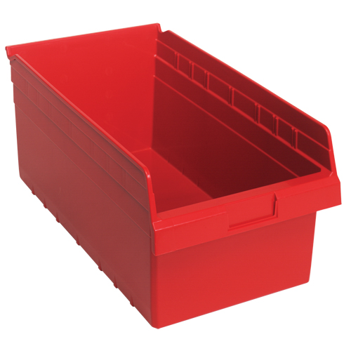 Bacs pour &eacute;tag&egrave;re Store-Max, 11-1/8" la x 8" H x 17-7/8" p, Rouge, Capacit&eacute; 56 lb CSL Industriel Inc.