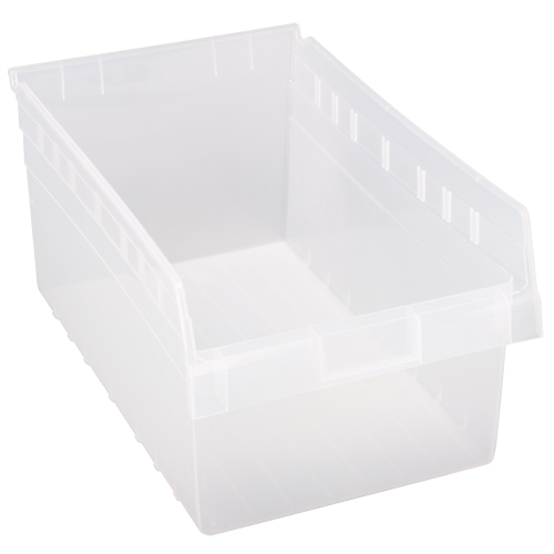 Bacs pour &eacute;tag&egrave;re Store-Max, 11-1/8" la x 8" H x 17-7/8" p, Transparent, Capacit&eacute; 56 lb CSL Industriel Inc.