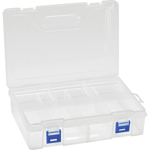 Plastic Compartment Box, 6.25" W x 9.25" D x 2.2" H, 8 Compartments CSL Industriel Inc.