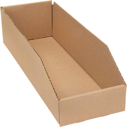 Boîtes profondes en carton ondul&eacute;, 5-3/4" la x 17-1/4" p x 4-1/2" h, Beige CSL Industriel Inc.