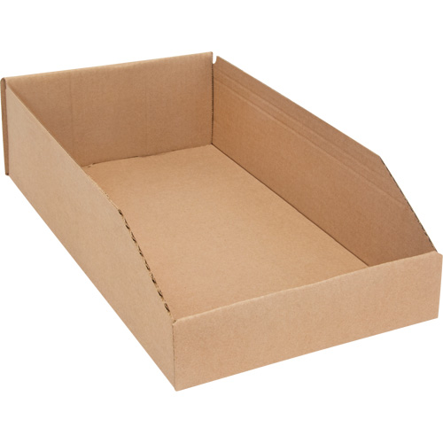 Boîtes profondes en carton ondul&eacute;, 9-3/4" la x 17-1/4" p x 4-1/2" h, Beige CSL Industriel Inc.