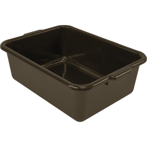 All-Purpose Flat-Bottom Storage Tub, 7" H x 15" D x 21" L, Plastic, Brown CSL Industriel Inc.