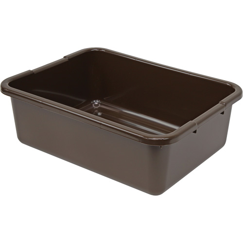 All-Purpose Ribbed-Bottom Storage Tub, 7" H x 15" D x 21" L, Plastic, Brown CSL Industriel Inc.