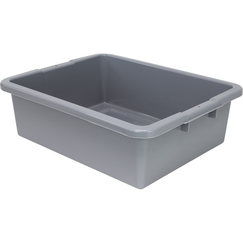 Bac d'entreposage tout usage &agrave; fond rainur&eacute;, 7" ha x 17" p x 22" lo, Plastique, Gris CSL Industriel Inc.
