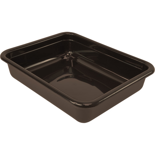 Bac d'entreposage tout usage &agrave; fond plat, 5" ha x 15" p x 20" lo, Plastique, Brun CSL Industriel Inc.