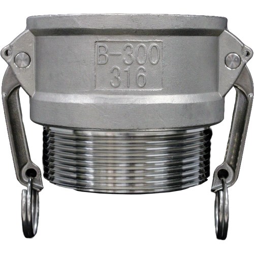Cam & Groove Coupling, Stainless Steel, Type B, 1-1/4", Male NPT, 250 PSI CSL Industriel Inc.