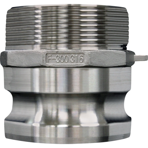 Cam & Groove Coupling, Stainless Steel, Type F, 3", Male NPT, 200 psi CSL Industriel Inc.