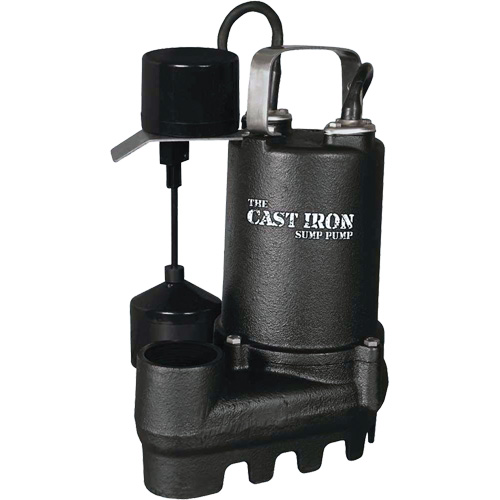 Cast Iron Submersible Sump Pump with Vertical Float Switch, 67 GPM, 33 V, 5 A, 1/3 HP CSL Industriel Inc.