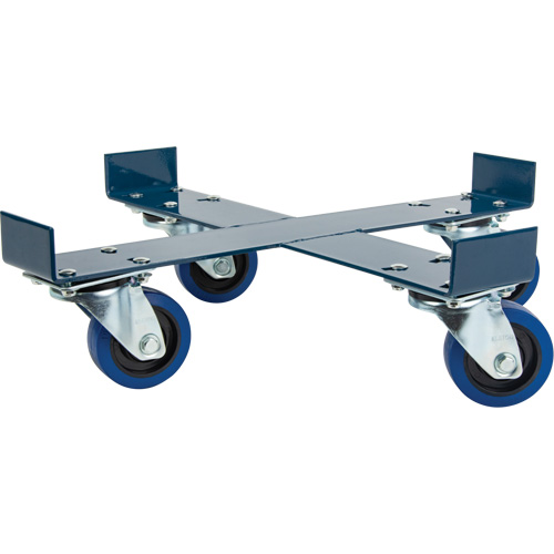 Drum Dolly, Steel, 1400 lbs. Capacity, 24" Diameter, Blue Elastic Casters CSL Industriel Inc.