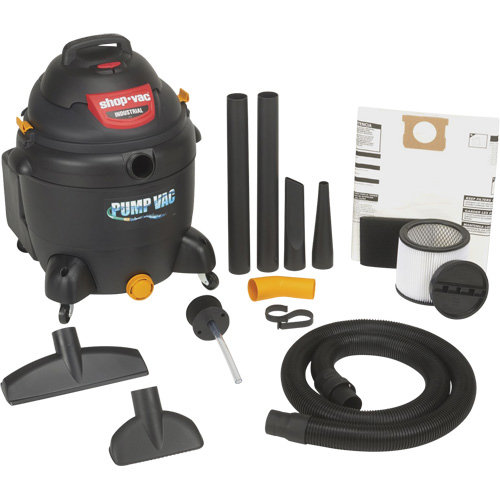 Built-In Pump Shop Vacuum, Wet-Dry, 6 HP, 18 US Gal. (68.1 Litres) CSL Industriel Inc.