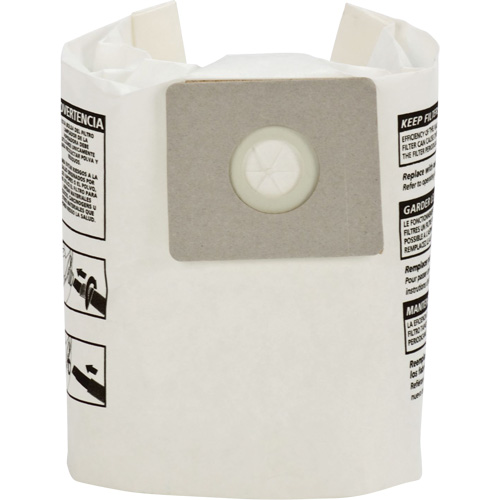 Sacs filtrants pour d&eacute;bris secs jetables de type A, 1 - 1,5 gal. US CSL Industriel Inc.