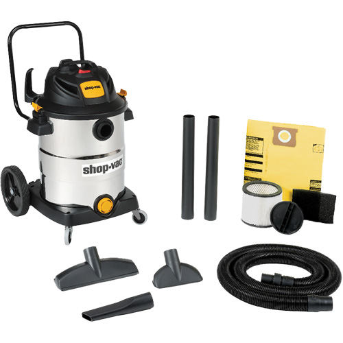 Aspirateur humide/sec en acier inoxydable pour l'atelier, 120 V, Capacit&eacute; 16 gal. CSL Industriel Inc.