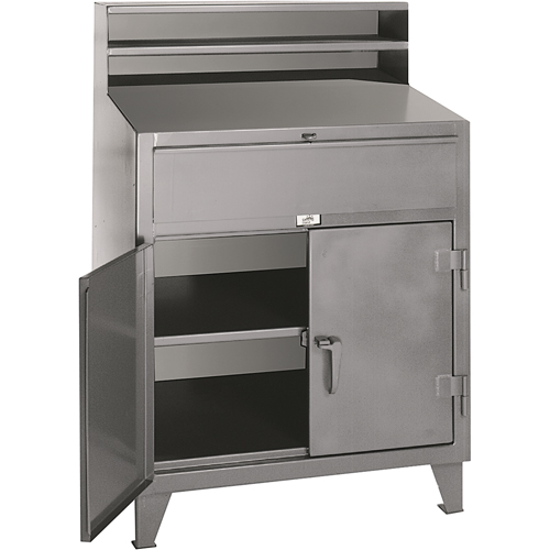 Cabinet Shop Desks, 36" W x 28" D x 54" H, Grey CSL Industriel Inc.