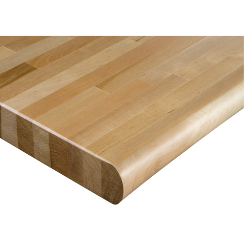 Laminated Hardwood Workbench Top, 48" W x 30" D, Bullnose Edge, 1-3/4" Thick CSL Industriel Inc.