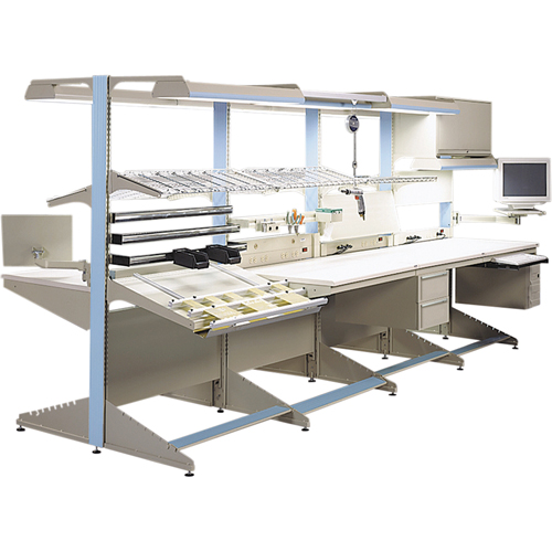 Postes de travail modulaires ergonomiques - Exemples de configurations - A-DS Modules de d&eacute;part &agrave; deux c&ocirc;t&eacute;s, 60" la x 56" p x 84" h, Module de d&eacute;part &agrave; deux c&ocirc;t&eacute;s CSL Industriel Inc.