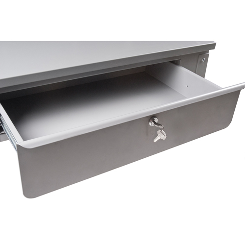 Wall-Mounted Shop Desk, 34-1/2" W x 28" D x 31" H, Grey CSL Industriel Inc.