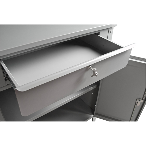 Pupitre d'atelier de style armoire, 34-1/2" la x 30" p x 53" h, Gris CSL Industriel Inc.