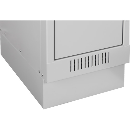 Clean Line Lockerette, 6 -tier, Bank of 4, 48" x 18" x 76", Steel, Beige, Rivet (Assembled) CSL Industriel Inc.