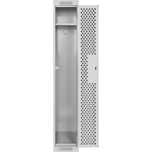 Casiers Clean Line, 12" x 12" x 72", Acier, Gris, Rivet (assembl&eacute;), Perfor&eacute; CSL Industriel Inc.