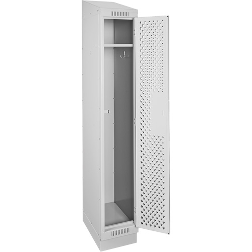 Casiers Clean Line, 12" x 18" x 82", Acier, Gris, Rivet (assembl&eacute;), Perfor&eacute; CSL Industriel Inc.