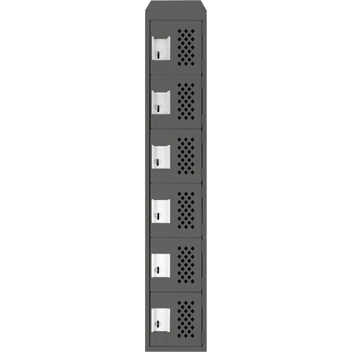 Petit casier perfor&eacute; Clean-Line, 6 niveaux, 12" x 72" x 12", Acier CSL Industriel Inc.