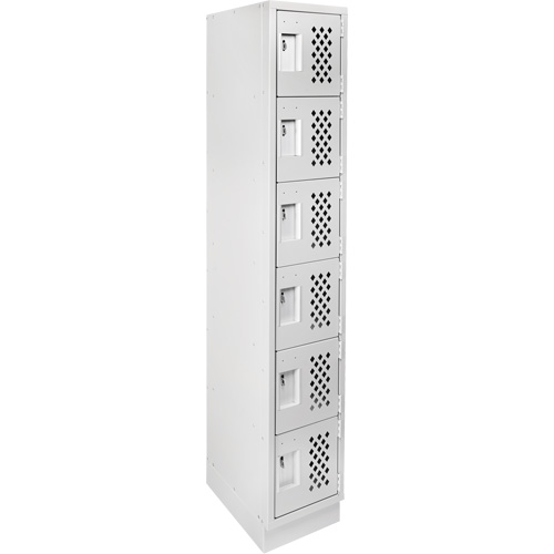 Petits casiers &eacute;conomiques assembl&eacute;s et perfor&eacute;s Clean Line, 6 niveaux, 18" x 72" x 12", Acier CSL Industriel Inc.