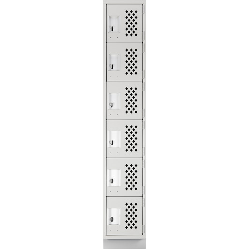 Petits casiers &eacute;conomiques assembl&eacute;s et perfor&eacute;s Clean Line, 6 niveaux, 18" x 72" x 12", Acier CSL Industriel Inc.