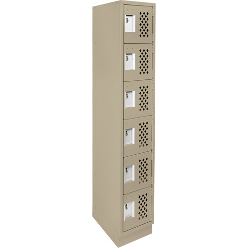 Petit casier perfor&eacute; Clean-Line, 6 niveaux, 15" x 72" x 12", Acier CSL Industriel Inc.