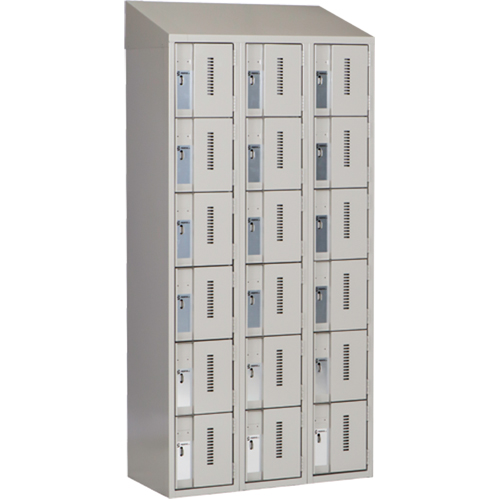 Casiers robustes Concorde, 6 niveaux, Bloc de 3, 36" x 18" x 78", Acier, Gris, Soud&eacute; (assembl&eacute;) CSL Industriel Inc.
