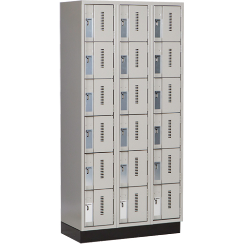 Casiers robustes Concorde, 6 niveaux, Bloc de 3, 36" x 18" x 76", Acier, Gris, Soud&eacute; (assembl&eacute;) CSL Industriel Inc.