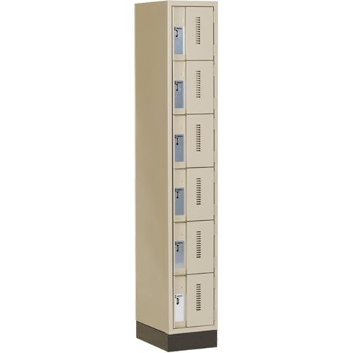 Casiers robustes Concorde, 6 niveaux, 12" x 18" x 76", Acier, Beige, Soud&eacute; (assembl&eacute;) CSL Industriel Inc.